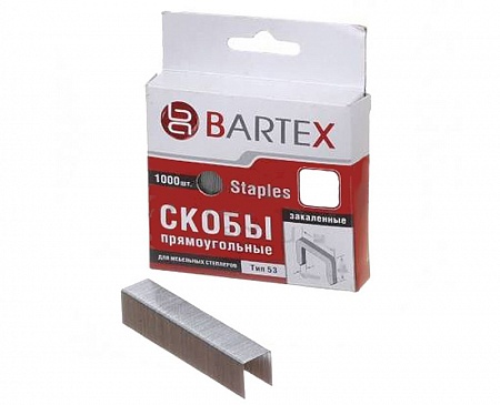Скоба bartex тип 53 закал. 8мм д/меб степлера